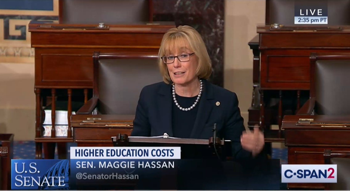 Senator Hassan Takes To Senate Floor To Push For Hassan Durbin